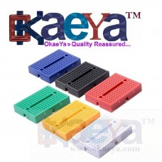 OkaeYa 6 Pcs 170 Points Mini Solderless Prototype Breadboard for Arduino Proto Shield