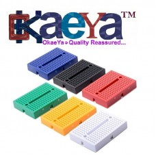 OkaeYa 6 Pcs 170 Points Mini Solderless Prototype Breadboard for Arduino Proto Shield