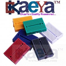 OkaeYa 170 Tie Points, 6 Pcs Mini Self-Adhesive Solderless Breadboard For Arduino Raspberry Pi