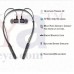 OkaeYa.com B11 Wireless Magnetic Black Bluetooth Neckband Earphones Headset with Mic