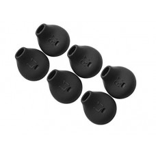 OkaeYa.com 6 Pcs (3 Pair) S6 Black Earbuds Anti-Slip Silicone Ear Tips in The Ear Headphone Cushion (Pack of 6, Black)