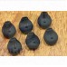 OkaeYa.com 6 Pcs (3 Pair) S6 Black Earbuds Anti-Slip Silicone Ear Tips in The Ear Headphone Cushion (Pack of 6, Black)