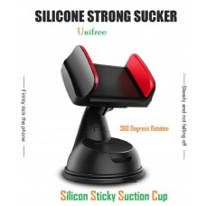 OkaeYa Universal Silicone Sucker 360 Degree Rotation with Ultimate Reusable Suction Cup for Car Dashboard