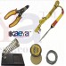 OkaeYa 5 In1 Electric Soldering Iron Stand Tool Wire Stripper Kit 25W Welding Stick Set