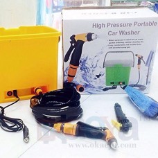 OkaeYa.com High Pressure Portable Car Washer with Electric Clean Spray Gun, High Pressure Water Pump, Brush, Storage Box, High Pressure Wand Perfect for Washing Vehicle, Cars(Multi Color)