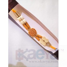 OkaeYa.com Beautiful Round Shape Rakhi For Brothers (1 Pcs)