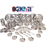 OkaeYa 51 Pcs SS Dinner Set