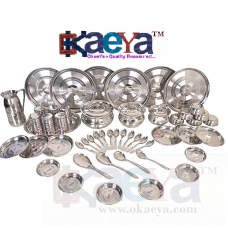 OkaeYa 51 Pcs SS Dinner Set