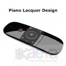 OkaeYa.com 2.4GHz Rechargeable Mini Wireless Keyboard 3D Air Fly Mouse Remote Control for Android TV Box, Computers and Smart TV - Latest Model