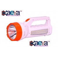 OkaeYa- Plastic Rechargable Solar Torch (5w+ 24 led ,Multi)