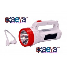 OkaeYa-Plastic Rechargable led torch (5w +14 smd, Multi)