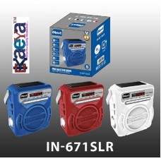 OkaeYa -IN-671SLR Solar USB/ SD Player With FM Radio (Multicolor)