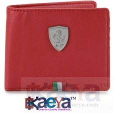 OkaeYa Men's Wallet Comfortable for All (Red) (Original Products by OkaeYa), Men's Red Wallet (3 Card Slots)