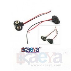 OkaeYa Snap on 9V 9 Volt Battery Clip Buckle Connector 