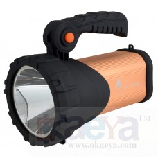 OkaeYa Akari Ak 4949 75 W Laser Led Rechargeable Search Light Torch (Colour Golden/Copper, Any Colour Will be Sent 1 pc depending on Availability)