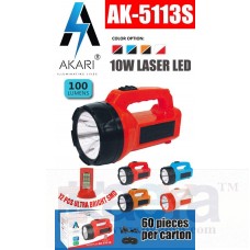 OkaeYa Akari AK-5113S 10W Laser Led Rechargeable Torch