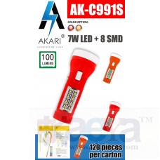 OkaeYa Akari AK-C991S 7W Led+8SMD Rechargeable Torch