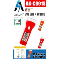OkaeYa Akari AK-C991S 7W Led+8SMD Rechargeable Torch