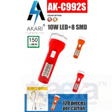 OkaeYa Akari AK-C992S 10W Led+8SMD Rechargeable Torch