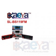 OkaeYa Sonilex BS-119 FM Digital Portable Bluetooth Home Audio Speaker (Multicolor, NA Channel)