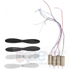 OkaeYa Coreless Motor and Propeller, Set of 4-8mm X 20mm