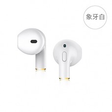 OkaeYa Mini Bluetooth Headset Stereo Smart in-Ear Invisible Earbud Wireless Headphones Mini-i8x White