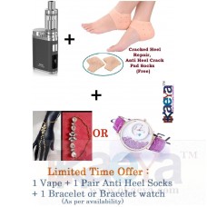 OkaeYa Decal Vinyl Wrap for iStick Pico 75w Vape Mod With Free Anti Crack Heel Socks (Silicon) & Beautiful Bracelet Watch