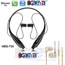 OkaeYa- G3 K730 Wireless Music & Calling Bluetooth Headphones With In-Ear Extra Bass Earphones