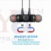 OkaeYa Metal Magnet Wireless Bluetooth Headset for iPhone Samsung (Black)