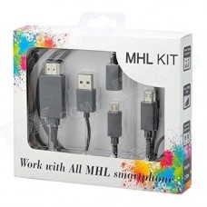 OkaeYa Cables MHL Micro USB to HDMI 1080P HD TV Adapter Cable (Assorted Color)
