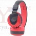 OkaeYa MS-771A Full Sound Bluetooth Headphones with FM and Micro SD (Red and Black)
