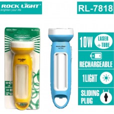 OkaeYa Rock Light RL-7818 10 Watt Laser+Tube Rechargeable Light