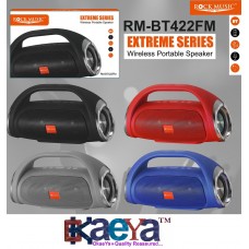 OkaeYa RM-BT422FM Extreme Series Wireless Portable bluetooth speaker (rock music)