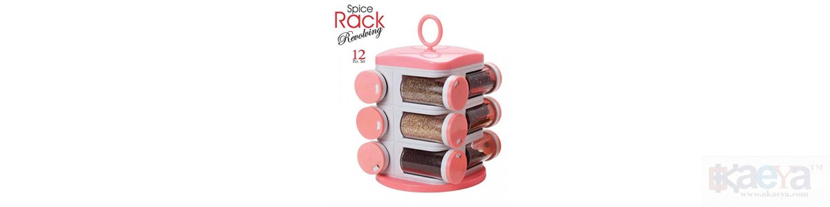 OkaeYa Revolving Spice Racks