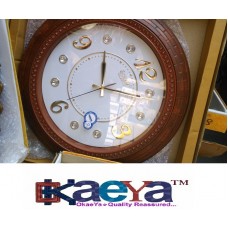 OkaeYa Antique Silent Fancy Vintage Wall Clock 
