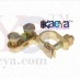 OkaeYa 2Pcs Replacement Universal Car Battery Terminal Clamp Clips Connector Gold