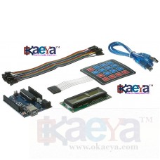 OkaeYa- Arduino UNO With Pack of( LCD ,USB Cable,Keypad,20 Female to Female Connector)(Pack Of 5)