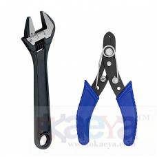 OkaeYa Adjustable Wrench (6 inch) and Wire Cutter