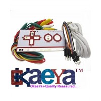 OkaeYa Makey Set Deluxe Kit with USB Cable Dupond Line Alligator Clips for Children Kids