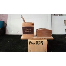 OkaeYa Multi-Functional Wooden Desk Organiser, Pen Stand/Pencil Stand, Stationery Stand for Office and Students Use