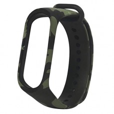 OkaeYa Replacement Silicone Camouflage Army Style Band Strap for Xiaomi Mi Band 3