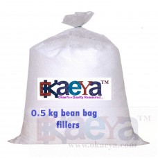 OkaeYa -0.5kg Premium A-Grade Bean Bag Filler (White)