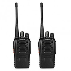 OkaeYa.com BF-888S UHF 400-470MHz CTCSS/DCS with Earpiece Handheld Amateur Radio Walkie Talkie Two Way Radio Long Range (Black, 2 Pack)