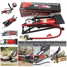 OkaeYa New Imported Portable High Pressure Foot Air Pump Heavy Compressor Cylinder Bike,Car,Cycles,& All Other Vehicles