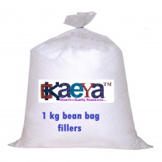 OkaeYa 1kg Premium A-Grade Bean Bag Filler (White)