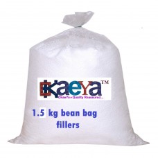 OkaeYa 1.5kg Premium A-Grade Bean Bag Filler (White)