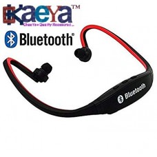 OkaeYa.com BS19C Sports Wireless Bluetooth Headset Controlling Buttons with TF Card Support, FM Radio for Running, Gym Compatible with All Smartphones