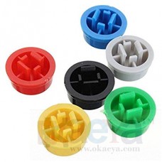 OkaeYa SWITCH Plastic Metal Tactile Push Button Switch Momentary Tact Cap 12X12X7.3Mm Keycaps Assorted Kit 12 X 12 X 7.3Mm