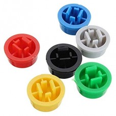 OkaeYa SWITCH Plastic Metal Tactile Push Button Switch Momentary Tact Cap 12X12X7.3Mm Keycaps Assorted Kit 12 X 12 X 7.3Mm