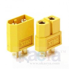 OkaeYa XT60 Male/Female Bullet Connector Plugs for RC Lipo Battery